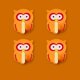 thumbnail image 1 of (naranja) 4 ganchos de búho, ganchos adhesivos para niños, perchero de pared sin taladrar, ganchos de pared para armario de niños para baño, cocina, puerta, decoración, 1 of 5