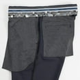 thumbnail image 6 of Haggar Mens Cool Right Performance Flex Stria Slim Fit Flat Front Pant 34W x 30L Ink, 6 of 6