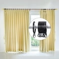 thumbnail image 4 of 20 Pack Curtain Eyelet Rings Black Metal Hanging Rings for Curtains and Rods, 30 mm Internal Diameter, 4 of 5