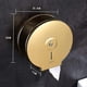 thumbnail image 3 of Wall Hung Toilet Paper Holder Brass Toilet Roll Holder, Brushed Bronze-hy, 3 of 5