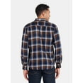 thumbnail image 4 of George Men's and Big Men's Double Pocket Flannel Shirt, 2 Pack, Sizes XS-3XLT, 4 of 7