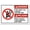 Warning Sign 4, variant on Bilingual Private Property No Trespassing Sign, 8"x12" Rust-Free Aluminum Sign, 4 Pre-Drilled Holes Weather-Resistant Sign for House Office
