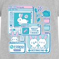 thumbnail image 2 of Instant Message - Bunny Computer Windows - Youth Girls Fitted Short Sleeve T-Shirt, 2 of 5