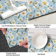 thumbnail image 3 of Lightblue Daisy Flower Green Dots Pattern Kitchen Rug Mat,Kitchen Runner Rugs Non Skid Washable,Decorative Kitchen Floor Mats for Kitchen,Sink,Laundry,17"X47", 3 of 5