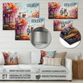 thumbnail image 4 of Designart "Bicycle modern Fusion Painting I" Transportation Metal Wall Art, 4 of 5