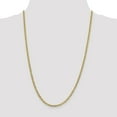 thumbnail image 2 of 14k Yellow Gold 3.1mm Solid Polished Flat Cuban Chain Necklace 16" - with Secure Lobster Lock Clasp, 2 of 5