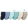 thumbnail image 2 of Hudson Baby Infant Boy Cotton Rich Newborn and Terry Socks, Blue Teal Neutral, 0-6 Months, 2 of 2
