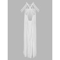 thumbnail image 6 of EDOLYNSA Halter Maxi Dresses for Women Summer Boho Sleeveless Beach Sum Dress A Line Flowy Vacation Outfits, 6 of 9