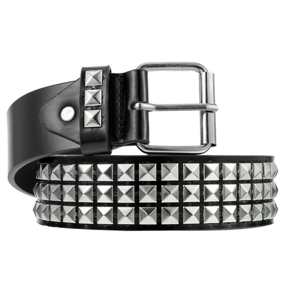 unbranded  Decorative Waistband Fashionable Rivet Belt Belts for Men Man Women's Black