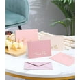 thumbnail image 4 of High-end Thank You Cards with Envelopes - 36 PK Heavy-duty Gold Thank You Notes 4x6 Inches Baby Shower Thank You Cards Wedding Thank You Cards Business Graduation Funeral Bridal Shower (Dusty Pink), 4 of 6