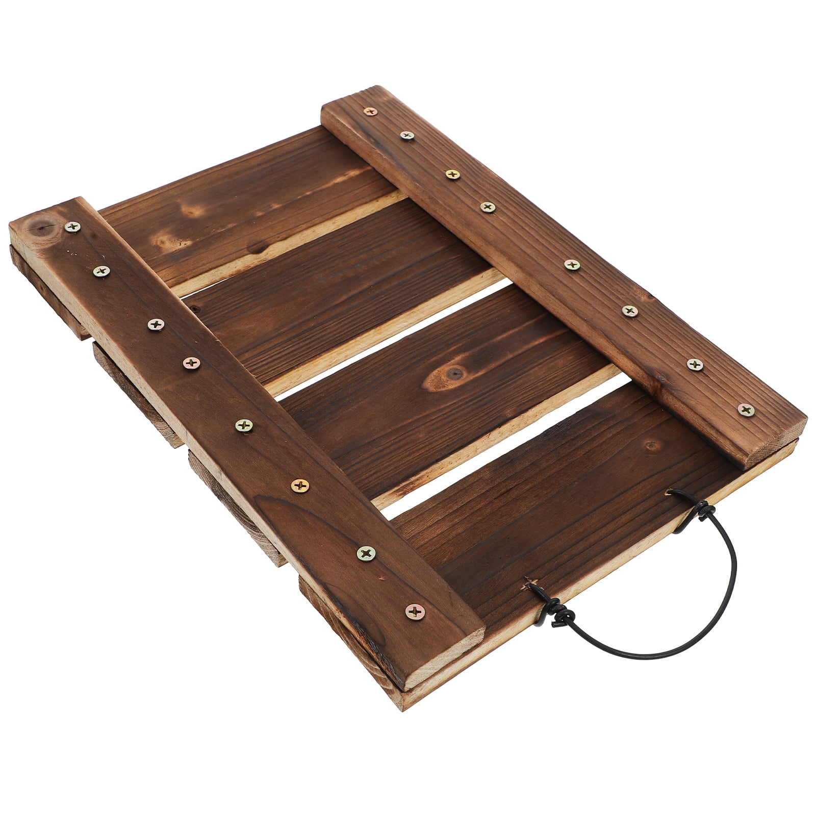 HINTRMENT Hanging Fern Planter Wood Wall Planter Brown 1Pcs