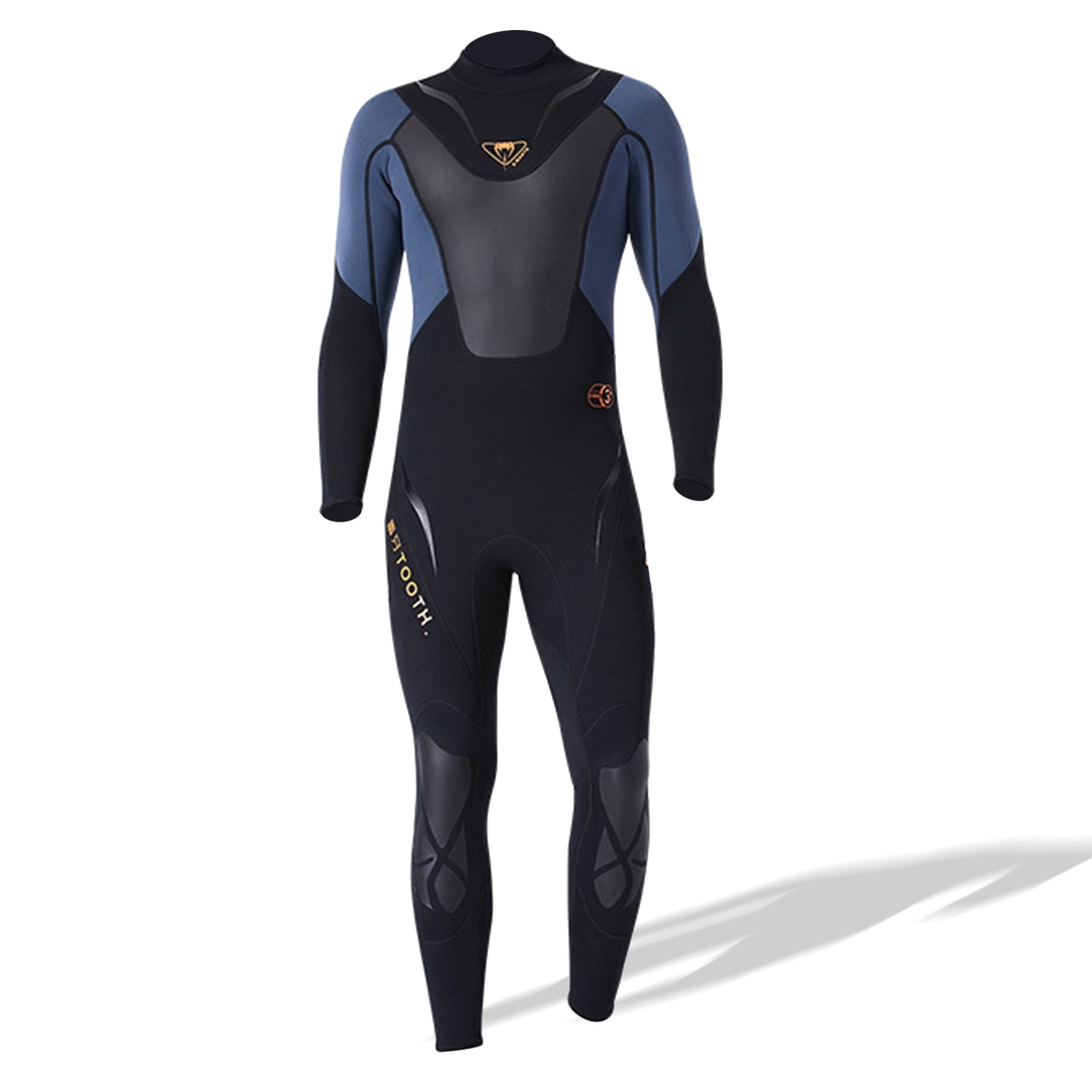Men's 3mm Back Zip Full Body Wetsuit Swimming Surfing Diving Snorkeling D5K6 
