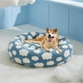 thumbnail image 6 of Winter Warm Cats Bed,Cat Beds For Indoor Cats, Cute Round Calming Pet Bed with Removable Washable Cover,Suitable for Medium Sized Kittens & Puppy, Sleep Pet Supplies(19.7x7.1inch), 6 of 6