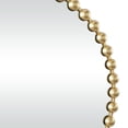 thumbnail image 4 of CosmoLiving by Cosmopolitan 36" x 36" Gold Round Beaded Wall Mirror, 4 of 11