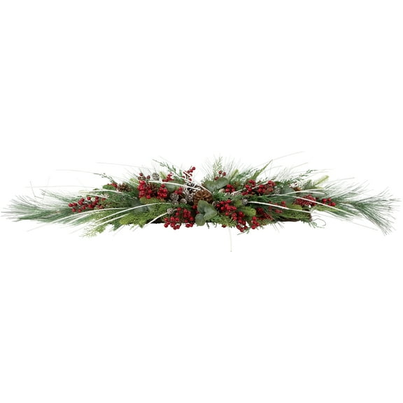 Northlight Real Touch™ Berries and Birch Twigs Artificial Pine Christmas Swag - 62" - Unlit