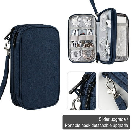 ddioayh Electronic Organizer,Travel Cable Accessories Bag,Pouch Portable Waterproof Storage Bag,Electronic Organizer Case for Cable,Mouse,USB Cable,Cord,Charger,Phone,Earphone
