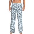 thumbnail image 2 of Picia Nautical Theme Anchors Mens Soft Woven Cotton Elastic Waistband Sleep Pajama Pant Lounge Sleep Pant With Pockets And Drawstring-Small, 2 of 9