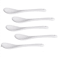 thumbnail image 3 of 25PCS White Porcelain Egg Spoons Ceramic Spoons Coffee Spoon Dessert Spoon Dip Serving Spoon, 3 of 8
