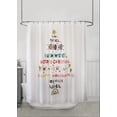 thumbnail image 1 of Rideau de douche en tissu Holiday Time Voeux, 1 of 1