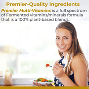 Premier Research Labs Multi-Vitamin - Supports Immune Priming, Brain, Cardiovascular & Whole Body - Multivitamin with Prebiotics & Postbiotics - Gluten & Soy Free - 120 Plant-Source Capsules