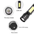 thumbnail image 4 of Eyfqtcs Zoom T6+Cob Led Linterna Usb Recargable 4 Modos Ip44 Antorcha Impermeable, 4 of 6