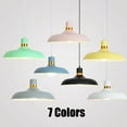 thumbnail image 2 of Modern Minimalism Colorful Pendant Light Fixture, Simple Metal Aluminum Pendant Lighting, Retro Farmhouse Pendant Lamp, Pendant Light for Over Dining Room Table Kitchen Island Cafe, 2 of 7