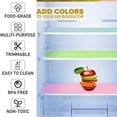 thumbnail image 1 of Refrigerator Liners,Cailide Washable Mats Covers Pads,Home Kitchen Gadgets Accessories Organization for Glass Shelves Multi-Use Shelf Drawer Fridge Liners (Blue+Green+Pink, (17.7"×11.6"), 1 of 7