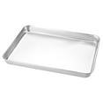 thumbnail image 1 of Bandeja para hornear de acero inoxidable, bandeja para hornear galletas, plato para barbacoa de acero inoxidable, bandeja para hornear postres, 1 of 7