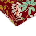 thumbnail image 2 of Jordan Manufacturing 19" x 19" Windcrest Mulberry Maroon Leaves Square Tufted Contoured Outdoor Wicker Seat Cushion (2 Pack), 2 of 8
