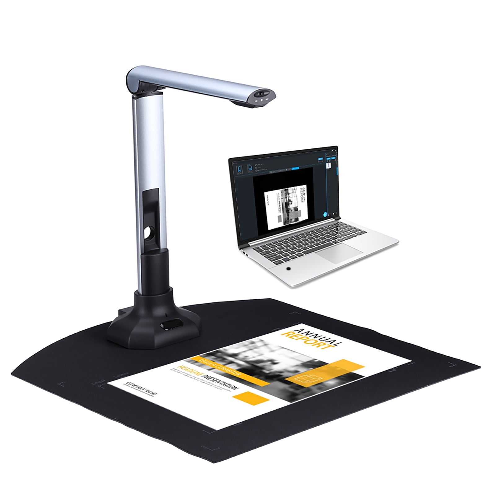 BK52 Portable Book & Document Camera Scanner Capture Size HD 10 -pixels USB 2.0 High Speed with LED for Cards Passport Books Watermarks Setting PDF Export - Walmart.com