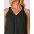 thumbnail image 5 of DARING DIVA 2 Pieces Lounge Set Pajama Halter V Neck Cami Shorts Outfit XS Black, 5 of 6