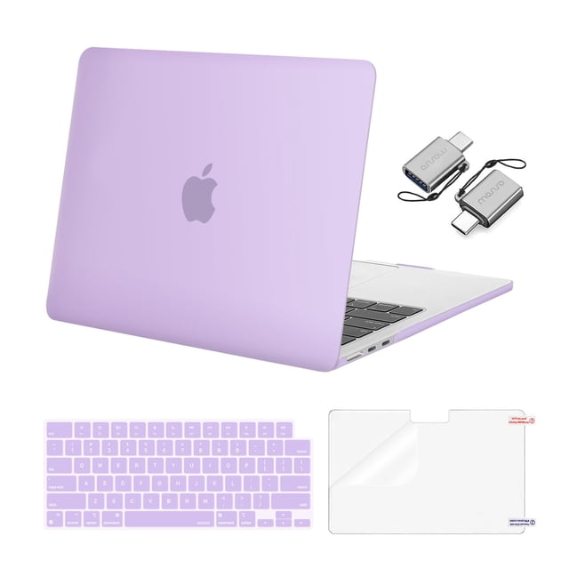 Funda MOSISO compatible con MacBook Air de 13,6 pulgadas, color morado