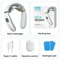 thumbnail image 3 of Neck Massager for Pain Relief Deep Tissue,Electric Portable Lymphatic Drainage Massager with Heat,Portable Neck Massager Gift for Women Men, 3 of 7