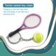 thumbnail image 2 of Naiovety 6 piezas simulación raqueta de tenis llaveros deporte moda colgante decoración llavero accesorios esposa verde Decoración del hogar Púrpura Naiovety HA011953-05, 2 of 5