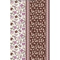 thumbnail image 4 of Chiffon Printed Cluster Print Fabric Floral Fabric Sheer Fabric Dressmaking Fabric (BROWN/TAN/PINK, HalfaYard), 4 of 6