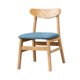 thumbnail image 3 of Silla de madera con respaldo de listones para salón, restaurante, cafetería Azul, 3 of 10