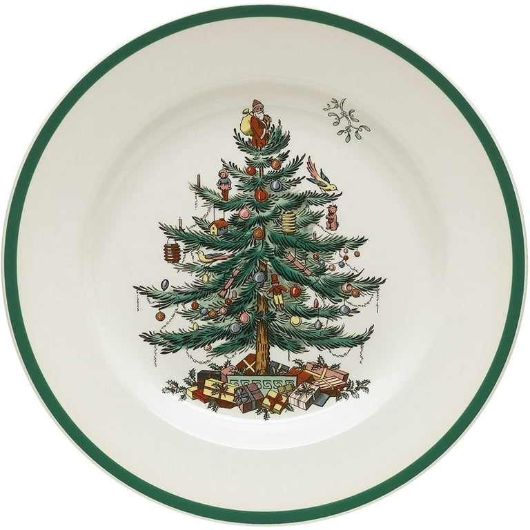 Christmas tree top dinner plates