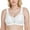 White, variant on Women's Plus Size Minimizer Bra Full Coverage Wireless Non Padded Bra 44G