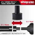 thumbnail image 6 of Shop-Vac 2-1/2 inch to 1-1/4 inch Conversion Unit, 6 of 8