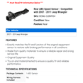 thumbnail image 2 of Rear ABS Speed Sensor - Compatible with 2007 - 2011 Jeep Wrangler 2008 2009 2010, 2 of 2