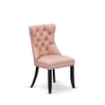thumbnail image 5 of East West Furniture Parson Dining Chairs - Beige Red faux leather Upholstered, Set of 2, 5 of 6