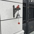 thumbnail image 7 of 2Pcs Cardinals Garden Bell Wind Chime, Vintage Red Bird Sculpture with Heart Clapper, Outdoor Memorial Decor for Patio, Yard and Farmhouse, 7 of 7