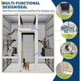 thumbnail image 5 of 70" Large Outdoor Catio Cat Enclosure, Wood Cat Patio with Waterproof UV-Resistant Roof, Cats Shelter with 5 Platforms and 2 Resting Box, and Secure Rust-Proof Wire for Backyard or Patio, 5 of 6