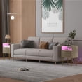 thumbnail image 2 of Mesa de Noche Moderna JOONEE 40x30x60 cm con LED y USB, 2 of 8
