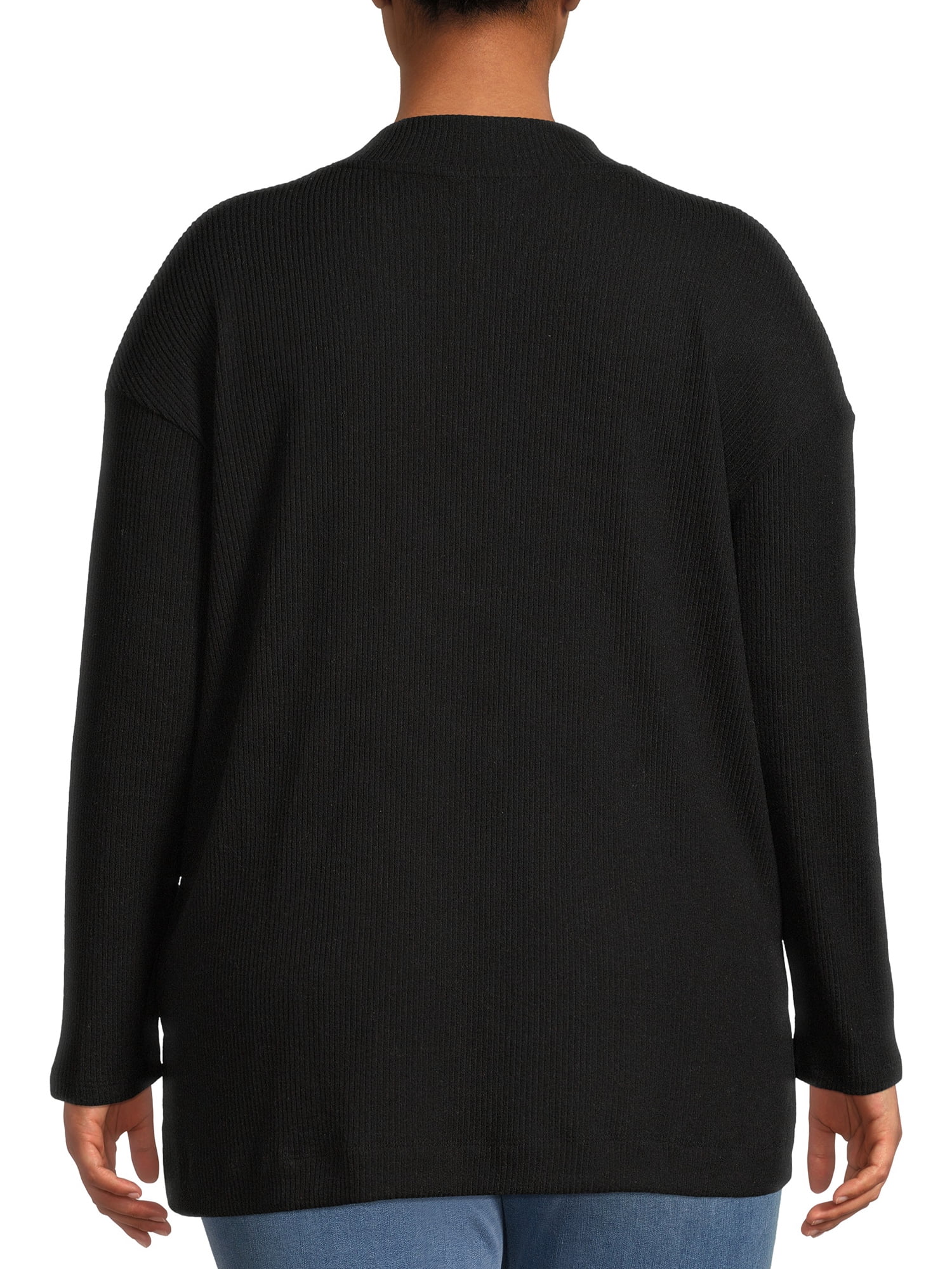 Terra & Sky Long Sleeve Polyester, Rayon & Spandex Top (Women's Plus) 1 Pack