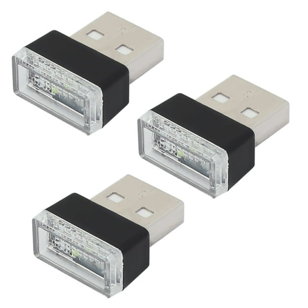 Mini luz de noche LED de luz de ambiente interior de coche USB, luces de neón LED de decoración mejorada Zhivalor CPB-US-XD2147-3
