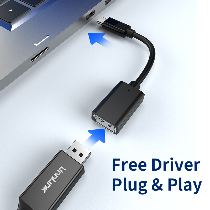 DOONJIEY 8K USB C to DP Adapter Thunderbolt 4 Type C to Displayport 1.4 Converter 4K Extension Cable for MacBook Pro Samsung