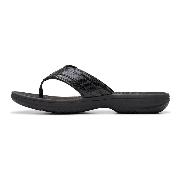Clarks Breeze Sea Cloudstepper Women s Flip Flop Sandals Color White Size 10 Walmart