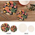thumbnail image 7 of SKYSONIC Autumn Pumpkin Sunflower Pot Holders Trivets, 2 Pcs Heat Resistant Trivets,Fall Floral Cotton Thread Weave Mats for Hot Pads Pans Pot Bowl Teapot for Kitchen Decor, 7 of 7