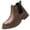 Brown, variant on Steel Toe Work Boots for Men Slip-on Chelsea Boot, Men's Industrial & Construction Shoes, Waterproof, Lightweight, Comfortable, Non-slip Safety Shoes